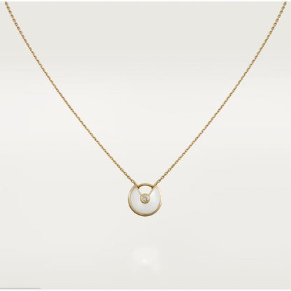 [LumiVibe]AMULETTE ROSE GOLD MOP NECKLACE