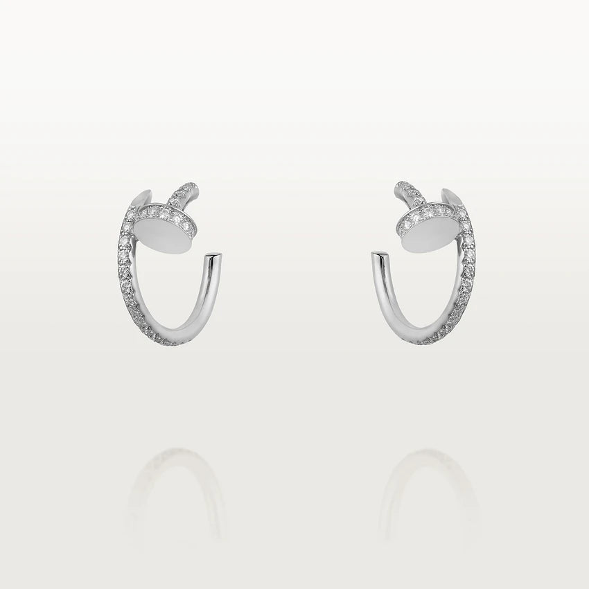 [LumiVibe]JUSTE EARRINGS 12.75MM SILVER DIAMOND