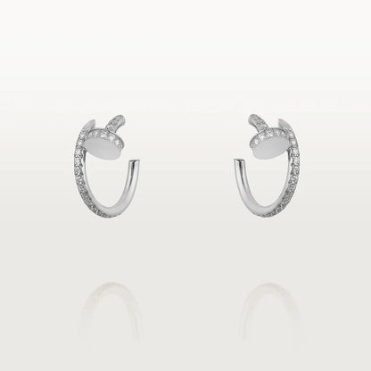 [LumiVibe]JUSTE EARRINGS 12.75MM SILVER DIAMOND