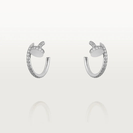 [LumiVibe]JUSTE EARRINGS 12.75MM SILVER DIAMOND
