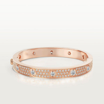 [LumiVibe]LOVE BRACELET 6.1MM DIAMOND-PAVED 10 BIG DIAMONDS