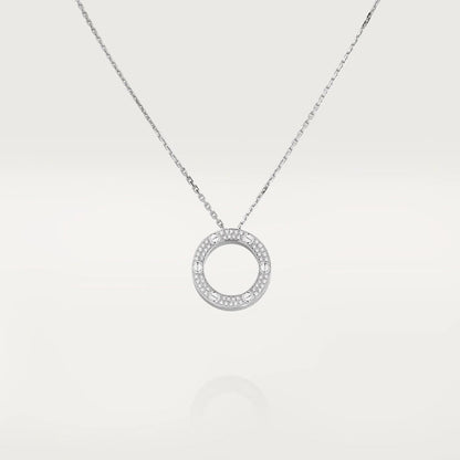 [LumiVibe]LOVE NECKLACE ADJUSTABLE SILVER