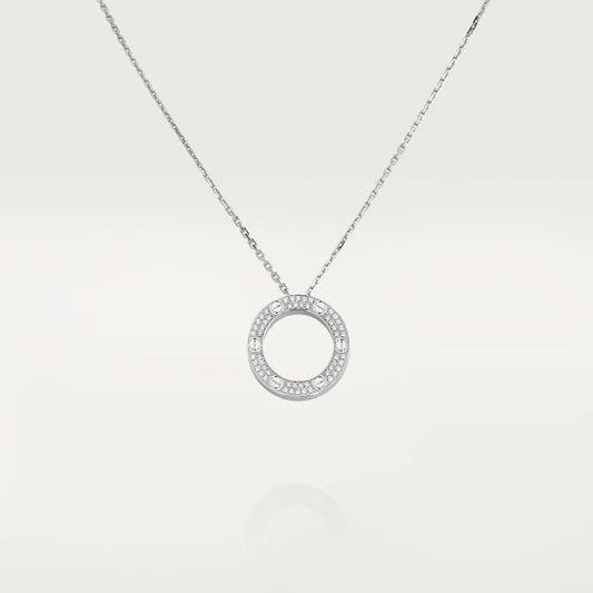 [LumiVibe]LOVE NECKLACE ADJUSTABLE SILVER