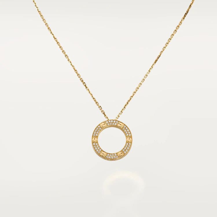 [LumiVibe]LOVE NECKLACE ADJUSTABLE ROSE GOLD