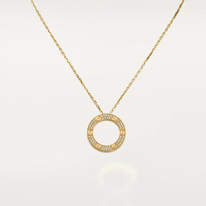 [LumiVibe]LOVE NECKLACE ADJUSTABLE ROSE GOLD