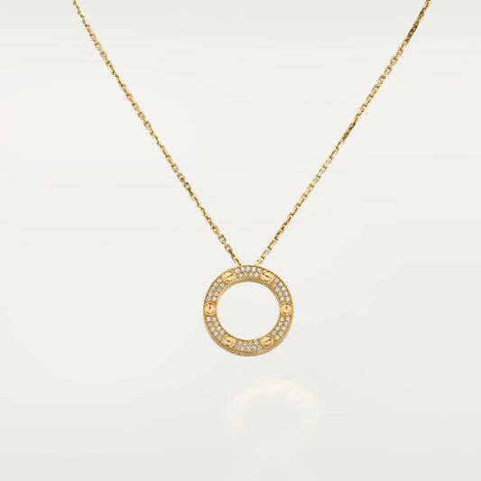 [LumiVibe]LOVE NECKLACE ADJUSTABLE ROSE GOLD