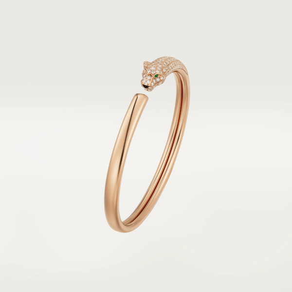 [LumiVibe]PANTHERE ROSE GOLD DIAMOND OPEN BRACELET