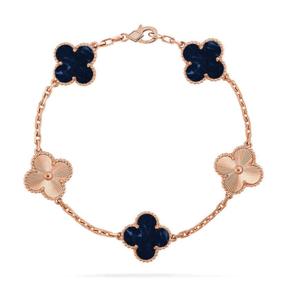 [LumiVibe]CLOVER 5 MOTIF PIETERSITE BRACELET COLLECTION