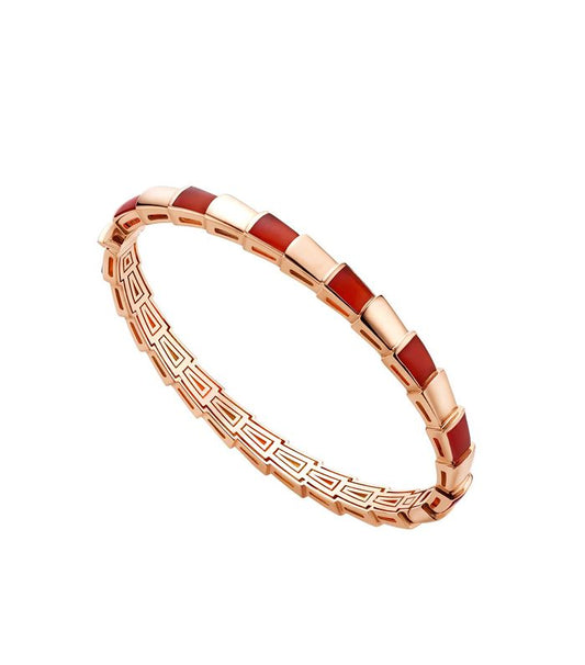 [LumiVibe]SERPENTI BRACELET PINK GOLD RUBELLITE