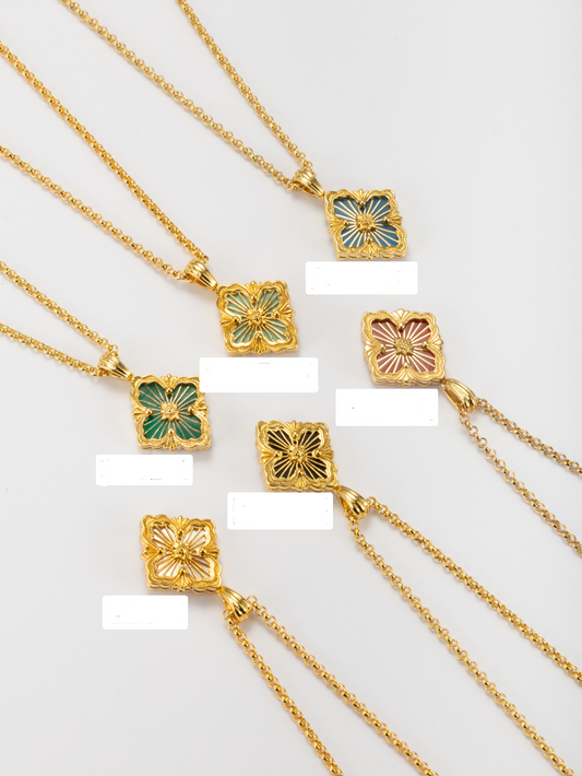 [LumiVibe] B.C.L SMALL SIZE  ENAMEL NECKLACE（Various colors)
