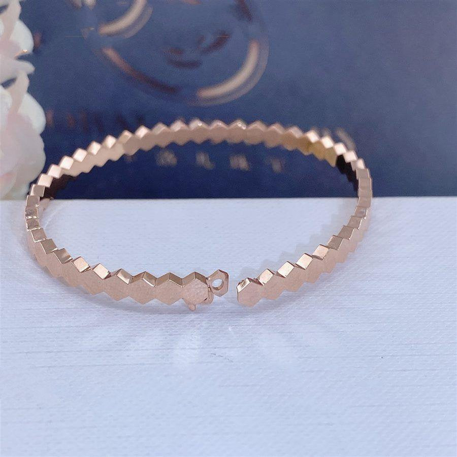 [LumiVibe]BEE LOVE PINK GOLD BRACELET