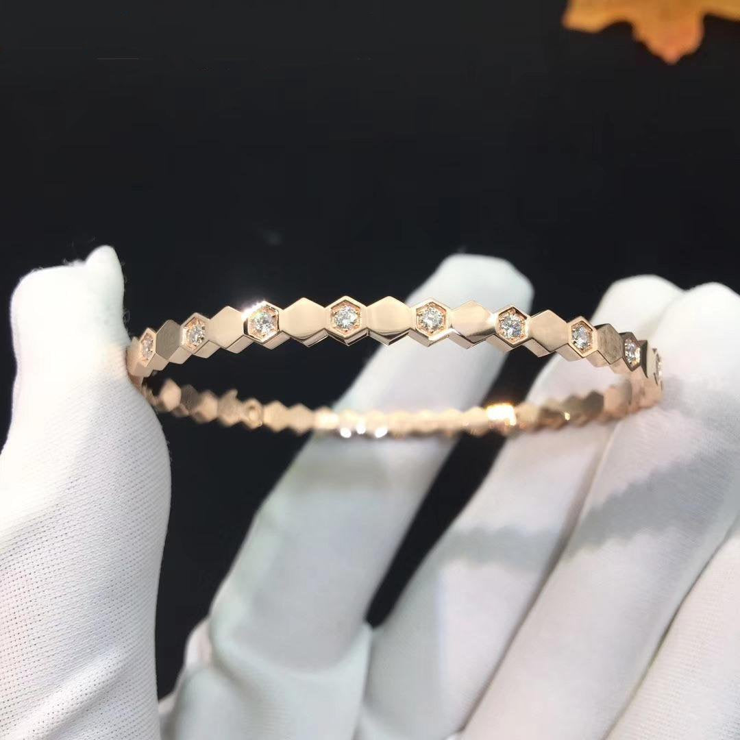 [LumiVibe]BEE LOVE SILVER DIAMOND BRACELET