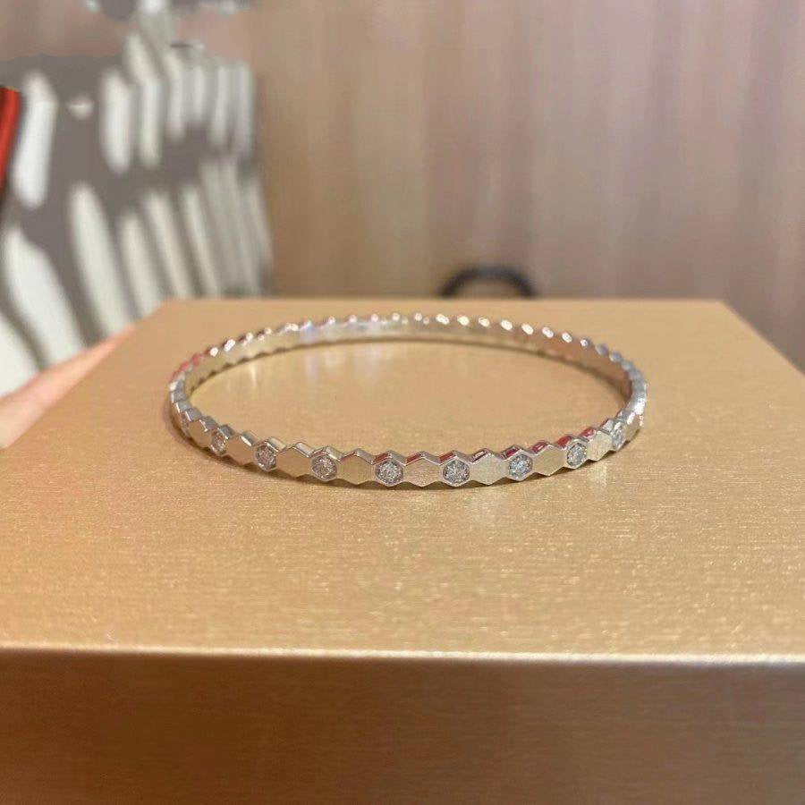 [LumiVibe]BEE LOVE SILVER DIAMOND BRACELET