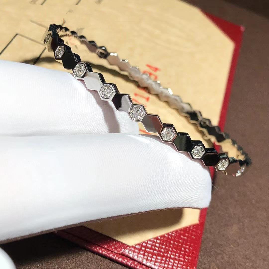[LumiVibe]BEE LOVE SILVER DIAMOND BRACELET