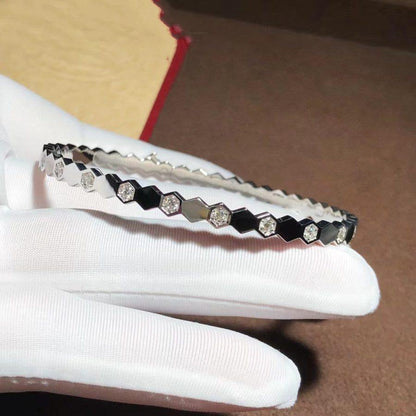 [LumiVibe]BEE LOVE SILVER DIAMOND BRACELET