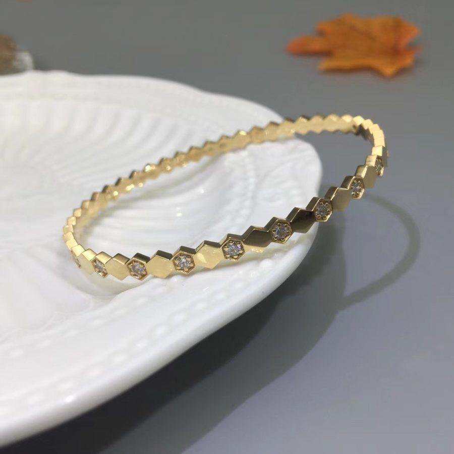 [LumiVibe]BEE LOVE GOLD DIAMOND BRACELET