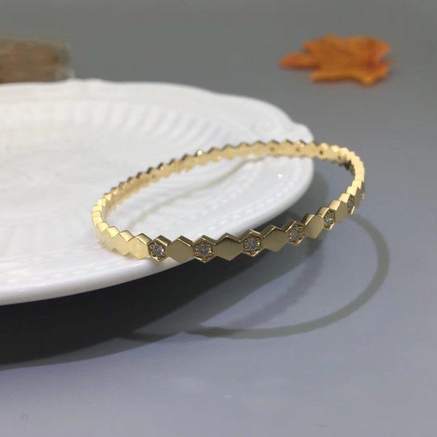 [LumiVibe]BEE LOVE GOLD DIAMOND BRACELET