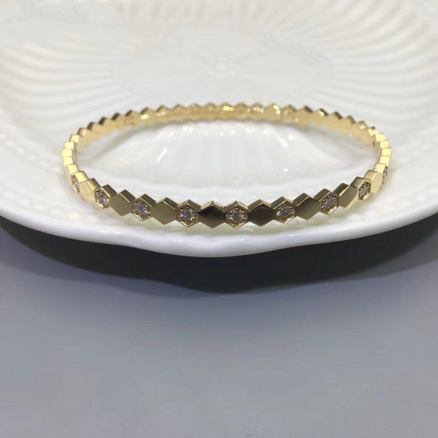 [LumiVibe]BEE LOVE GOLD DIAMOND BRACELET