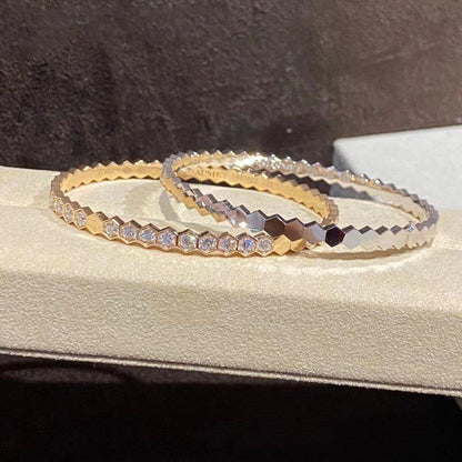 [LumiVibe]BEE LOVE GOLD BRACELET FULL DIAMOND