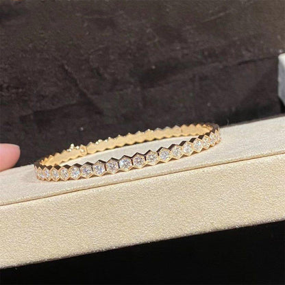 [LumiVibe]BEE LOVE GOLD BRACELET FULL DIAMOND