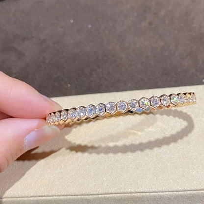 [LumiVibe]BEE LOVE GOLD BRACELET FULL DIAMOND