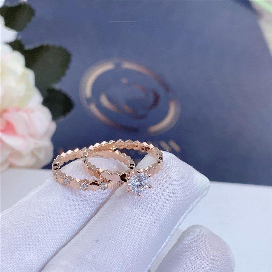 [LumiVibe]BEE LOVE RING PINK GOLD 1 DIAMOND