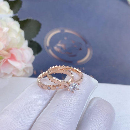 [LumiVibe]BEE LOVE RING PINK GOLD DIAMOND
