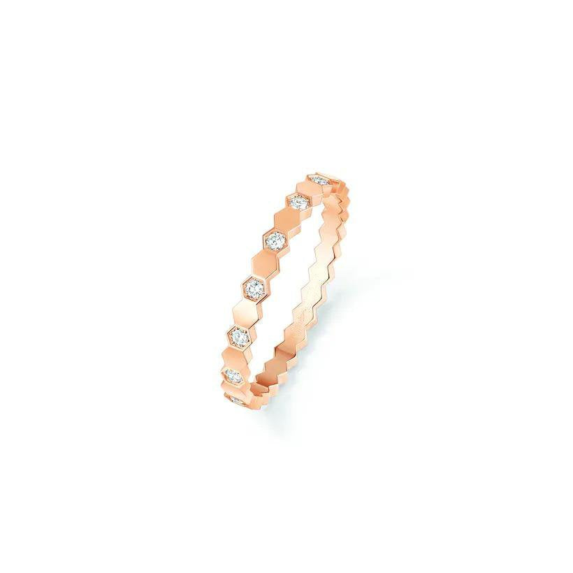 [LumiVibe]BEE LOVE RING PINK GOLD DIAMOND