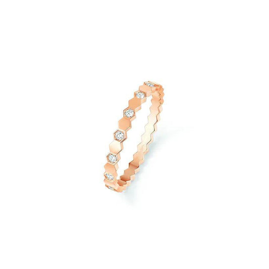[LumiVibe]BEE LOVE RING PINK GOLD DIAMOND