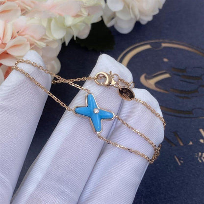 [LumiVibe]JEUX BRACELET TURQUOISE PINK GOLD 1 DIAMOND