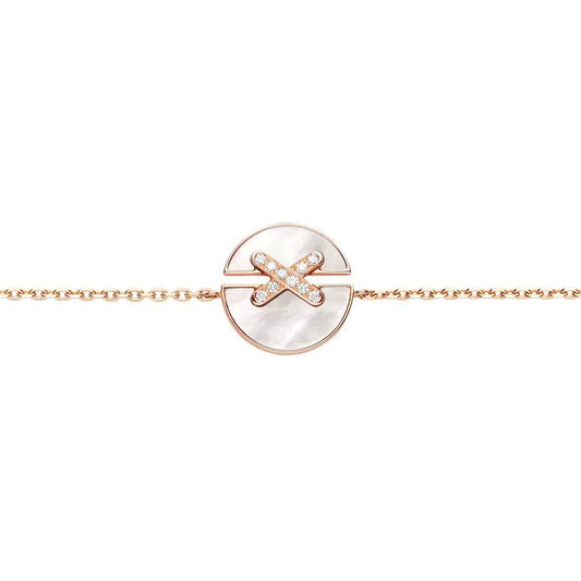 [LumiVibe]JEUX DE BRACELET MOP PINK GOLD DIAMONDS