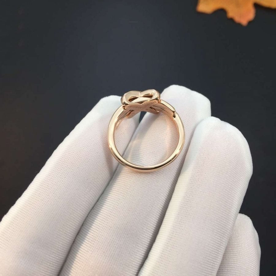 [LumiVibe]JEUX DE PINK GOLD DIAMOND RING