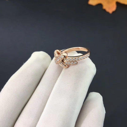[LumiVibe]JEUX DE RING PINK GOLD DIAMOND