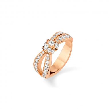 [LumiVibe]LIENS PINK GOLD DIAMOND RING