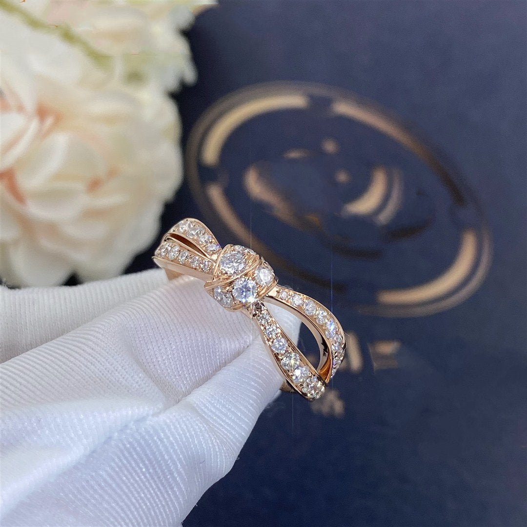 [LumiVibe]LIENS PINK GOLD DIAMOND RING