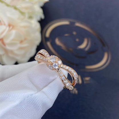 [LumiVibe]LIENS PINK GOLD DIAMOND RING