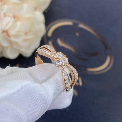 [LumiVibe]LIENS PINK GOLD DIAMOND RING