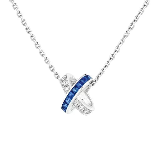 [LumiVibe]LIENS DIAMOND SILVER NECKLACE