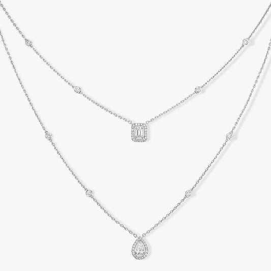 [LumiVibe]Diamond Necklace My Twin 2 Rows