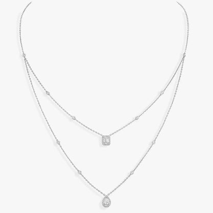 [LumiVibe]Diamond Necklace My Twin 2 Rows
