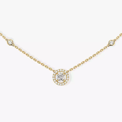 [LumiVibe]Diamond Necklace 0,20ct Brilliant Shape Joy