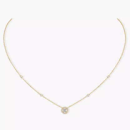 [LumiVibe]Diamond Necklace 0,20ct Brilliant Shape Joy