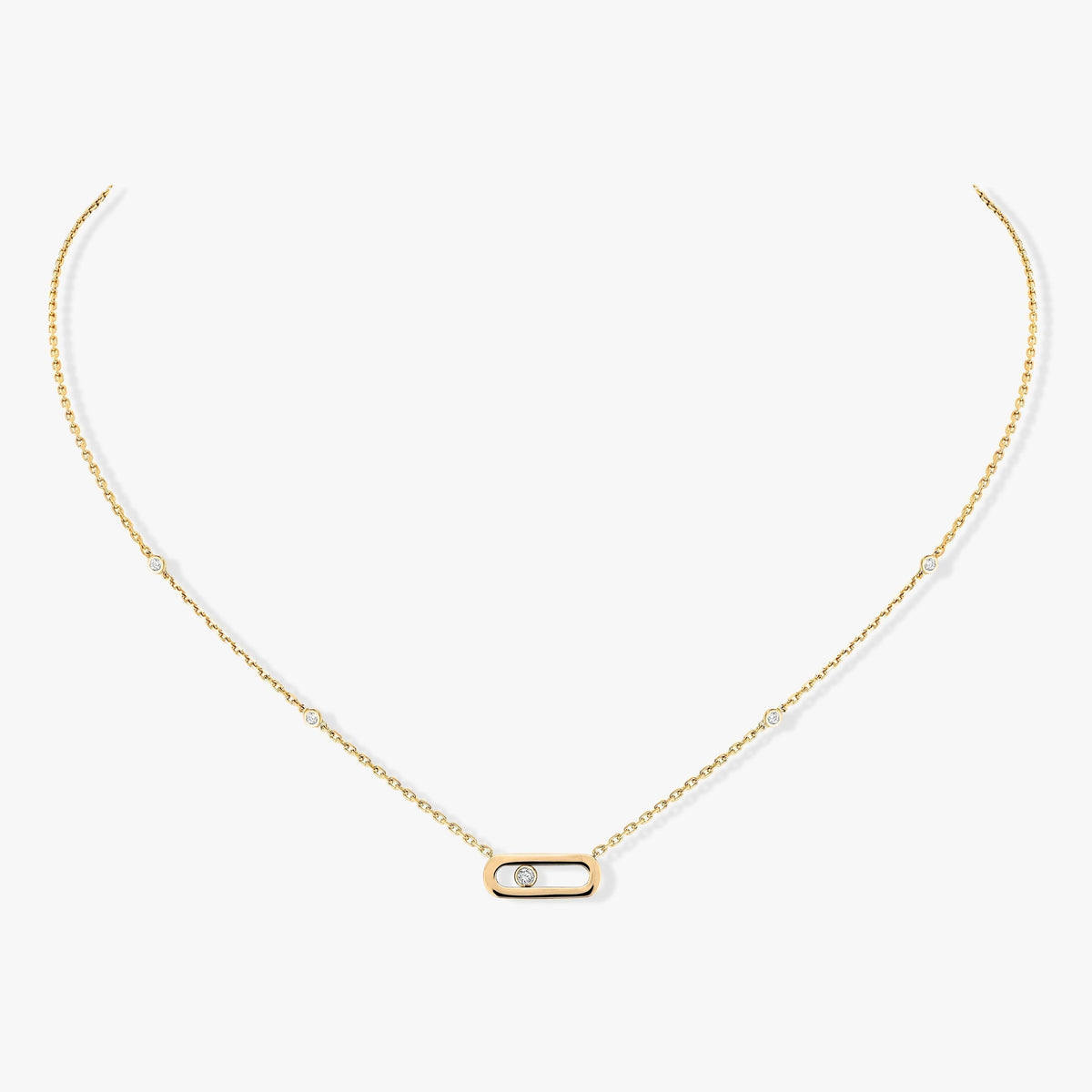 [LumiVibe]MOVE UNO DIAMOND NECKLACE