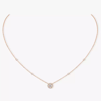 [LumiVibe]Diamond Necklace 0,20ct Brilliant Shape Joy