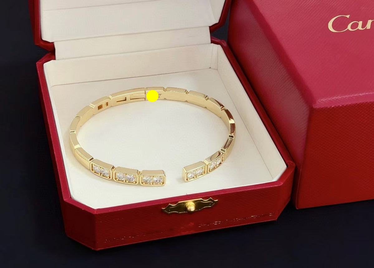 [LumiVibe jewelrys]LOVE DIAMOND OPEN  BRACELET