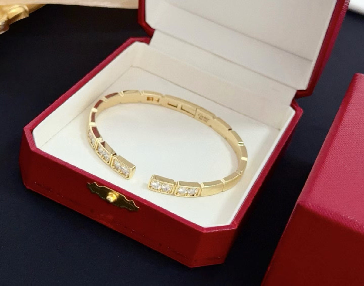 [LumiVibe jewelrys]LOVE DIAMOND OPEN  BRACELET