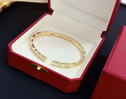[LumiVibe jewelrys]LOVE DIAMOND OPEN  BRACELET