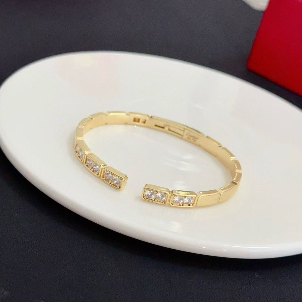 [LumiVibe jewelrys]LOVE DIAMOND OPEN  BRACELET