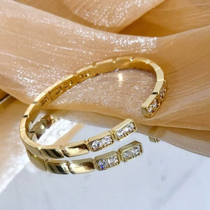 [LumiVibe jewelrys]LOVE DIAMOND OPEN  BRACELET