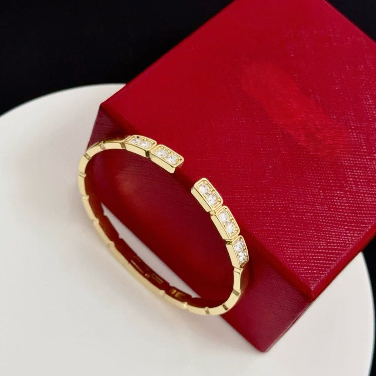 [LumiVibe jewelrys]LOVE DIAMOND OPEN  BRACELET